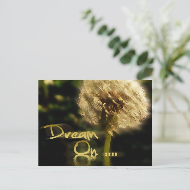 Dandelion Dream On.. Postcard (Standing Front)