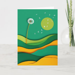Dandelion Dreamscape Card