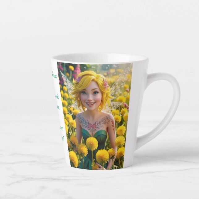 Dandelion Fairy  Latte Mug (Right)