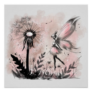 Dandelion Fairy Poster