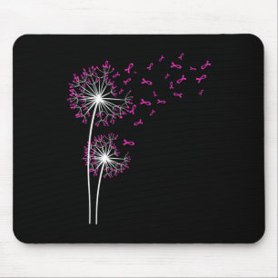 Dandelion Faith Hope Love Breast Cancer Awareness  Mouse Mat