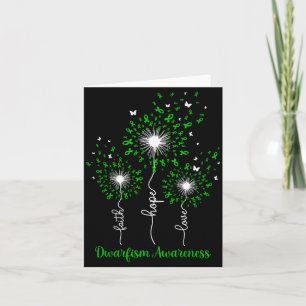 Dandelion Faith Hope Love Dwarfism Awareness  Card