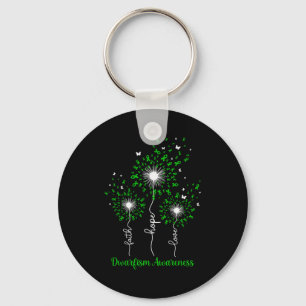 Dandelion Faith Hope Love Dwarfism Awareness Key Ring