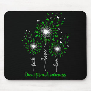 Dandelion Faith Hope Love Dwarfism Awareness  Mouse Mat