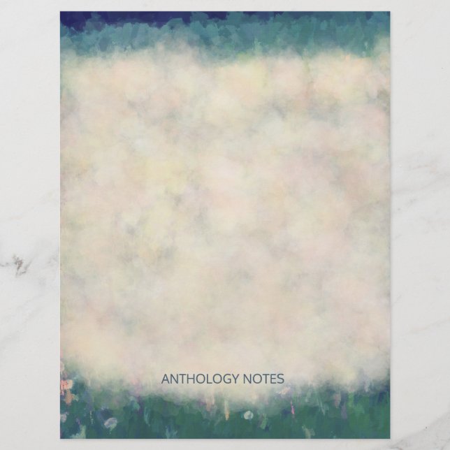 Dandelion Field of Wishes Botanical Painting (Front)