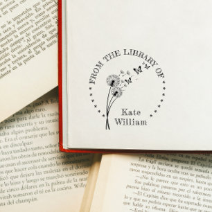 Dandelion floral Book From the library of  stamp 