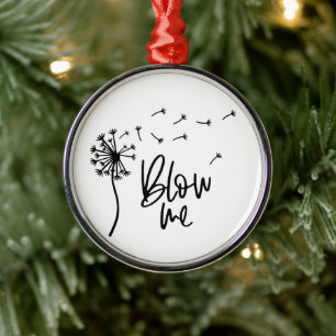 Dandelion Flower Blow Me Gift For Girlfriend Metal Tree Decoration
