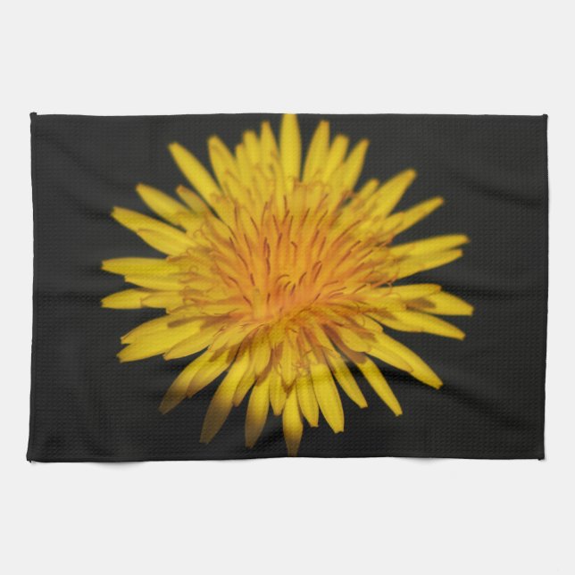 Dandelion Flower ktcna Tea Towel (Horizontal)