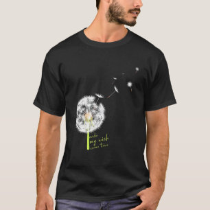 Dandelion Flower Print Lucky Charm Make My Wish Co T-Shirt