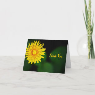 Dandelion Flower Thank You Note Card