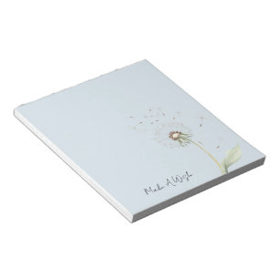 Dandelion Flower Wish Notepad