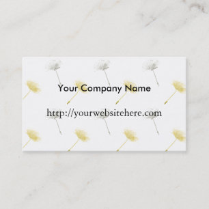 Dandelion Flowers Business Card