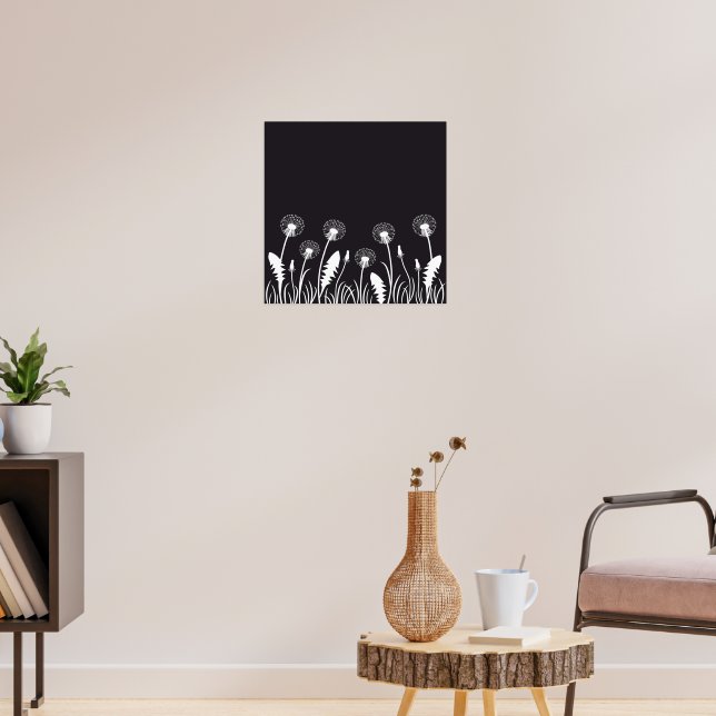 Dandelion flowers poster (Living Room 3)