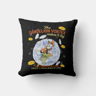 Dandelion Flowers - Science Seed Facts Cushion