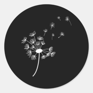 Dandelion For Women - Graphic Tees Women Dandelion Classic Round Sticker