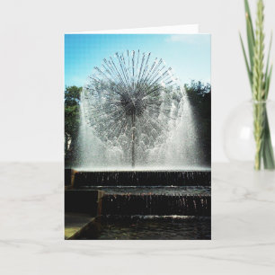"Dandelion Fountain" Birthday Card