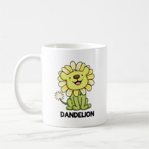 Dandelion Funny Lion Pun  Coffee Mug