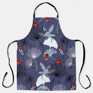 Dandelion Ginkgo: Abstract Hand Drawing Apron