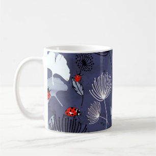 Dandelion Ginkgo: Abstract Hand Drawing Coffee Mug