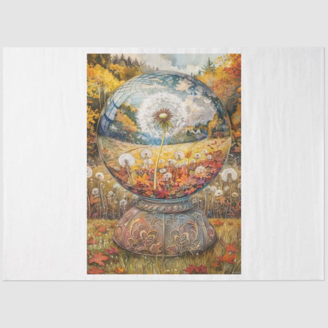 Dandelion Globe Tissue Paper (Front)