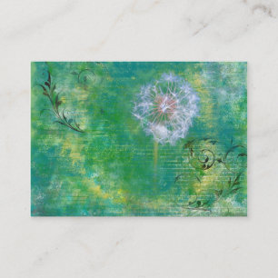 Dandelion Grunge Background Business Cards