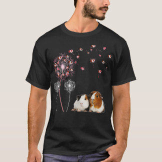 Dandelion Guinea Pig Cute Guinea Pig Floral Dandel T-Shirt