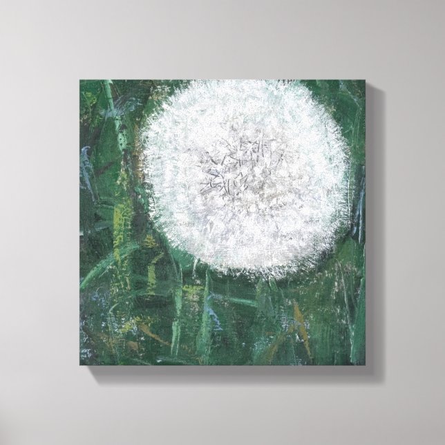 Dandelion Head 2008 Canvas Print (Front)