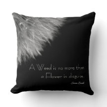 Dandelion in Black & White with Quote