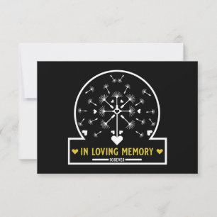 Dandelion In The Wind In Loving Memory  Card
