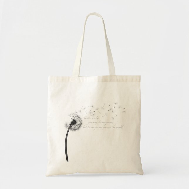 Dandelion Inspiration Budget Tote (Front)