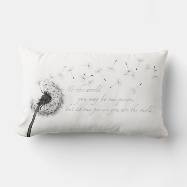 Dandelion Inspiration Lumbar Pillow (Front)