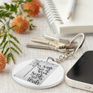 Dandelion inspiration - weed/wish key ring