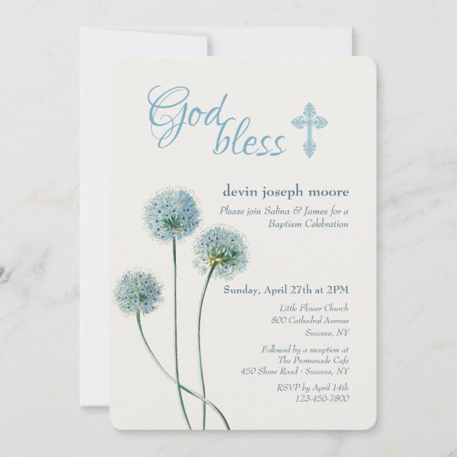 Dandelion  invitation (Front)