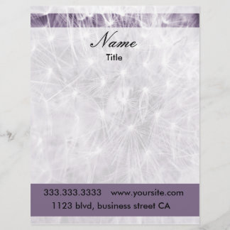 dandelion letterheads letterhead template