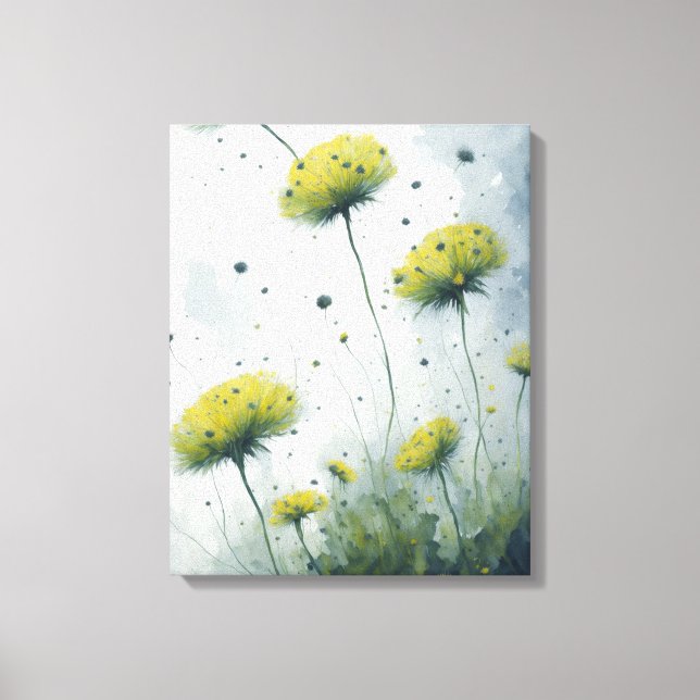 Dandelion Love Canvas Print (Front)
