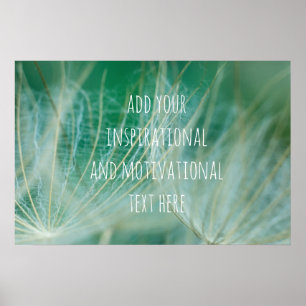 Dandelion macro poster