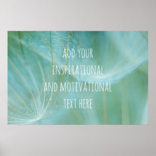 Dandelion macro poster