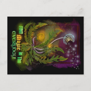 Dandelion Magic in Everyday! Holiday Postcard