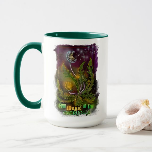Dandelion magic! mug (With Donut)