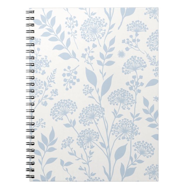 Dandelion Meadow Dusty Blue - Neutral Notebook (Front)