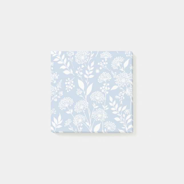 Dandelion Meadow Neutral - Dusty Blue Post-it Notes (Front)