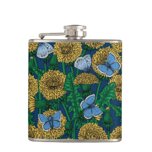 Dandelion medow hip flask