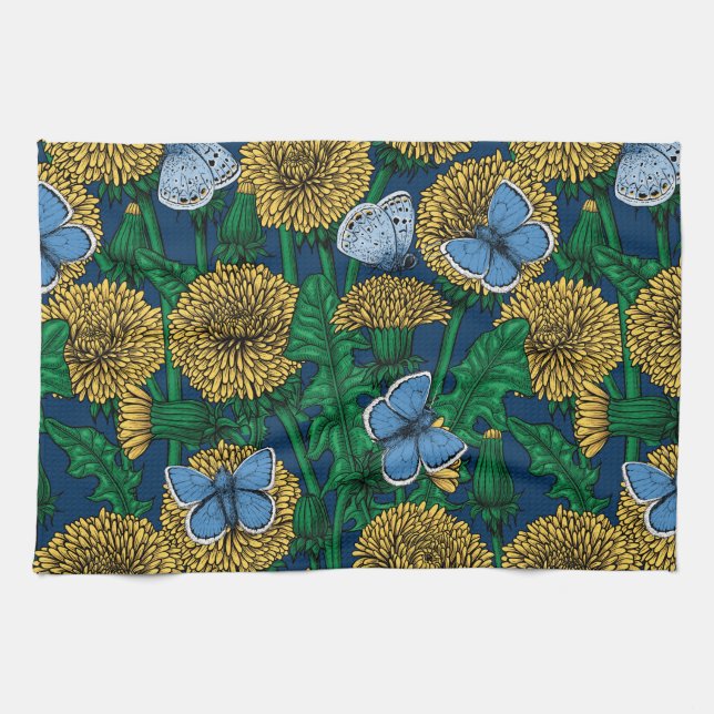 Dandelion medow tea towel (Horizontal)