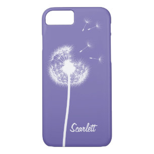 Dandelion Monogrammed Violet iPhone 7 Case