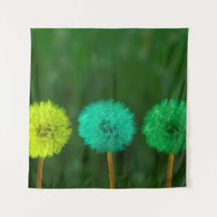 Dandelion multicoloured coloured tapestry