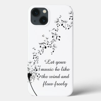 Dandelion Music Symbols iPhone 13 Case