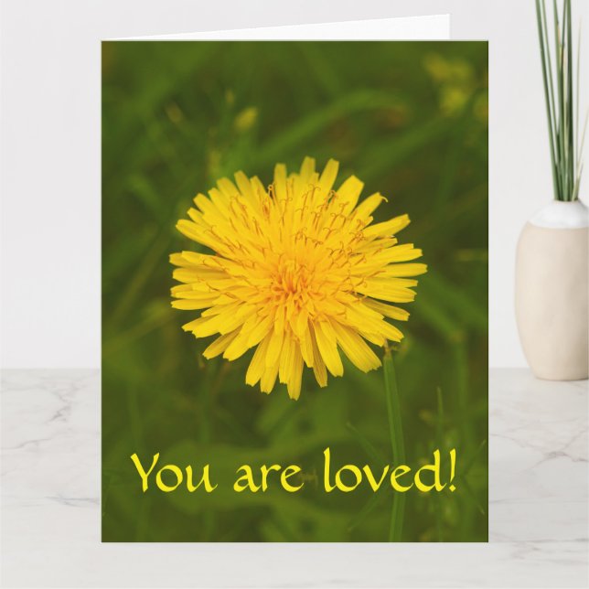 Dandelion mystery. You are loved! Card (Front)