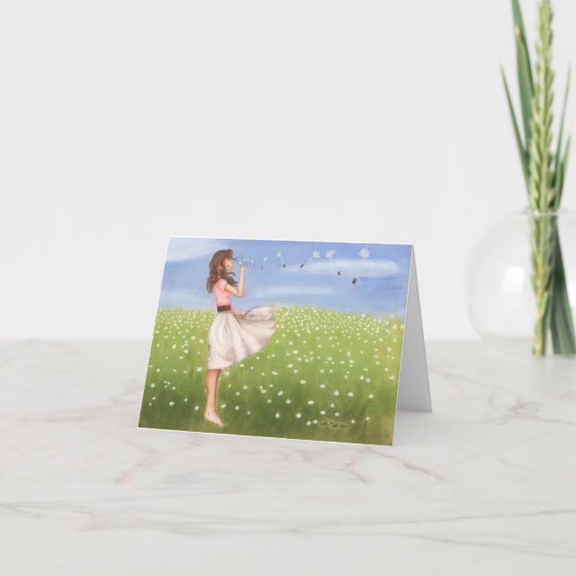 Dandelion notecard-KNOWLEDGE IS POWER Card (Front)