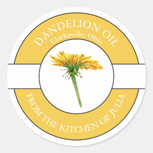 Dandelion Oil Label
