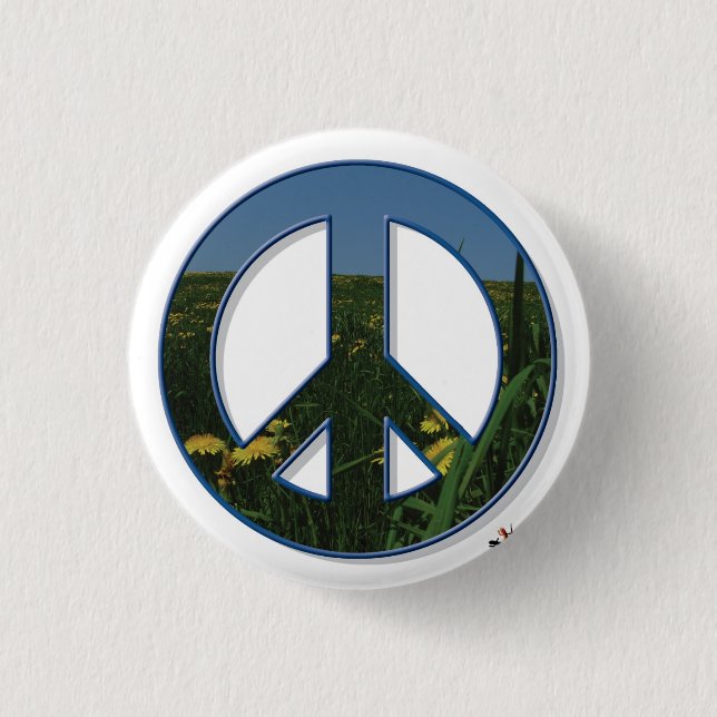 Dandelion Peace Button (Front)